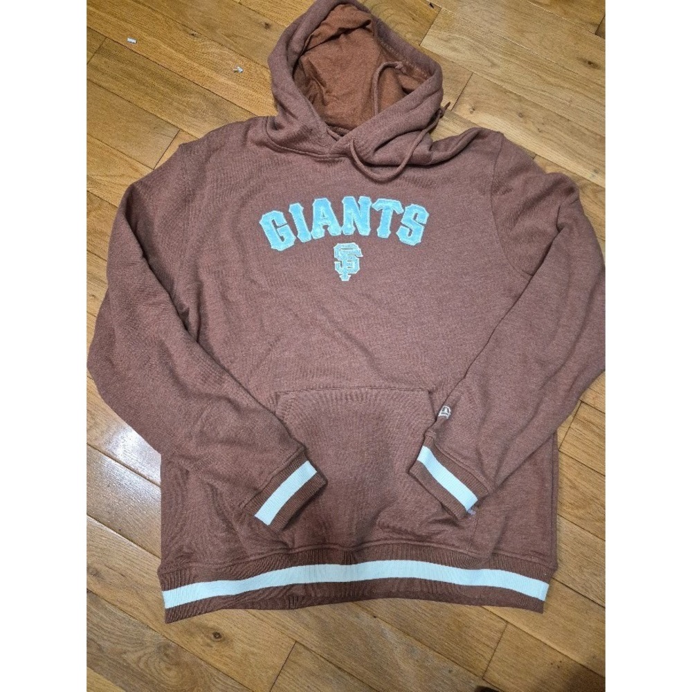 MLB San Franisco Giants New Era Men's Nostalgic Brown Hoodie L  Embroided  NEW